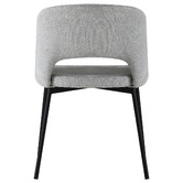 Living Fusion Grey Wilson Faux Linen Dining Chairs