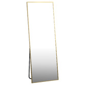 Living Fusion Amber Aluminium Floor Mirror