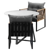 Living Fusion 2 Seater Hicks Outdoor Dining Table &amp; Chair Set