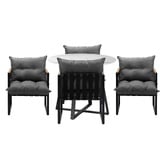 Living Fusion 4 Seater Round Hicks Outdoor Dining Table &amp; Chair Set