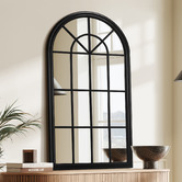 Living Fusion Gwen Paulownia Wood Wall Mirror