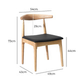 Living Fusion Banks Faux Leather Dining Chairs