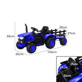 Living Fusion Louie Ride-On Tractor with Trailer