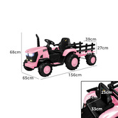 Living Fusion Louie Ride-On Tractor with Trailer
