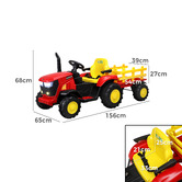 Living Fusion Louie Ride-On Tractor with Trailer