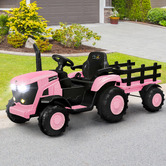 Living Fusion Louie Ride-On Tractor with Trailer