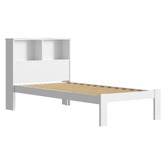 Living Fusion Isabelle Pine Wood Single Bed with Shelves