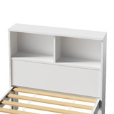 Living Fusion Isabelle Pine Wood Single Bed with Shelves