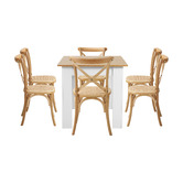 Living Fusion Chelsey Extendable Dining Table &amp; Chair Set