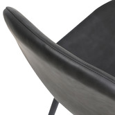 Living Fusion 4 Seater Mohsin Faux Leather Dining Table &amp; Chair Set