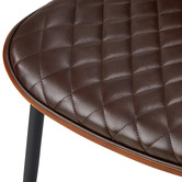 Living Fusion 4 Seater Niall Faux Leather Dining Table &amp; Chair Set