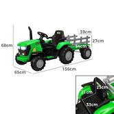 Living Fusion Louie Ride-On Tractor with Trailer