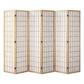 Living Fusion 6 Panel Elpeda Paulownia Wood Room Divider