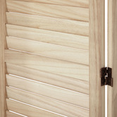 Living Fusion 4 Panel Kryvo Paulownia Wood Room Divider