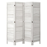 Living Fusion 4 Panel Kryvo Paulownia Wood Room Divider