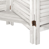 Living Fusion 4 Panel Kryvo Room Divider with Shelves