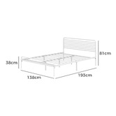 Living Fusion Sonya Steel Bed Frame