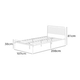 Living Fusion Sonya Steel Bed Frame