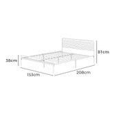 Living Fusion Sonya Steel Bed Frame