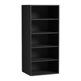 Living Fusion Black Cassandra 5 Shelf Wardrobe