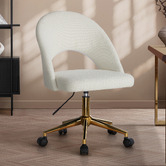Living Fusion Charmed Boucle Home Office Chair