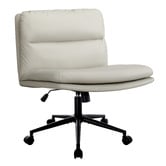 Living Fusion Tommen Armless PU Leather Office Chair