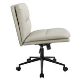 Living Fusion Tommen Armless PU Leather Office Chair