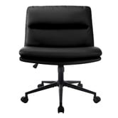Living Fusion Tommen Armless PU Leather Office Chair