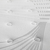 Living Fusion Ellora Boucle Gas Lift Bed Frame &amp; Enola Mattress Set