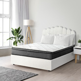 Living Fusion Ellora Boucle Gas Lift Bed Frame &amp; Enola Mattress Set