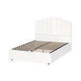 Living Fusion Ellora Boucle Gas Lift Bed Frame &amp; Enola Mattress Set