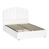 Living Fusion Ellora Boucle Gas Lift Bed Frame &amp; Enola Mattress Set