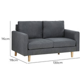 Living Fusion Vanessa 2 Seater Sofa