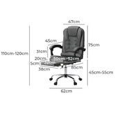 Living Fusion Loren Executive Chair with Footrest