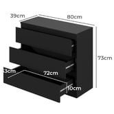 Living Fusion Jobelle 3 Drawer Chest