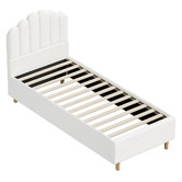 Living Fusion White Ellora Boucle Bed Frame