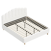 Living Fusion White Ellora Boucle Bed Frame