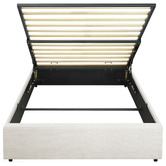 Living Fusion Beige Aldan Gas Lift Storage Bed Base