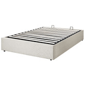 Living Fusion Beige Aldan Gas Lift Storage Bed Base