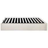 Living Fusion Beige Aldan Gas Lift Storage Bed Base