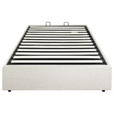 Living Fusion Beige Aldan Gas Lift Storage Bed Base