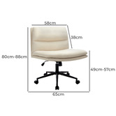 Living Fusion Tommen Armless Office Chair