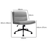 Living Fusion Tommen Armless Office Chair