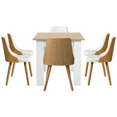 Living Fusion Laina Extendable Dining Table &amp; Chair Set