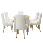 Living Fusion Chandria Extendable Dining Table &amp; Chair Set