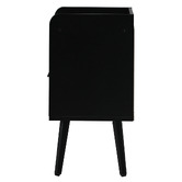 Living Fusion Black Reo Bedside Table