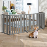 Living Fusion Blanche 6 Panel Foldable Pet Gate