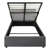 Living Fusion Kenzo Velvet Gas Lift Storage Bed Frame