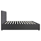 Living Fusion Kenzo Velvet Gas Lift Storage Bed Frame
