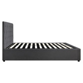 Living Fusion Kenzo Velvet Gas Lift Storage Bed Frame